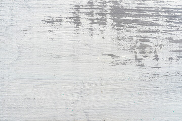White and gray painted textured wooden plank. Abstract background.