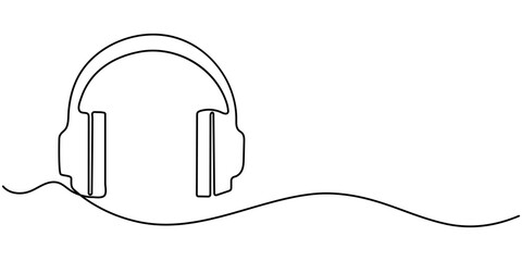 Customer Service Representatives, Call Center Line icon, Sketch Design, Pixel perfect, Editable stroke, Headphone, Headset, Headphones Icon. Music, Movie, Technology. 