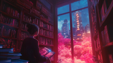Lo-Fi music picture The background that goes well with the lo-fi music genre Generative AI
