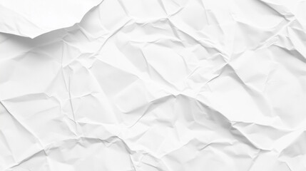 Obraz premium Crumpled white paper texture background