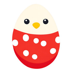 easter egg with red ribbon