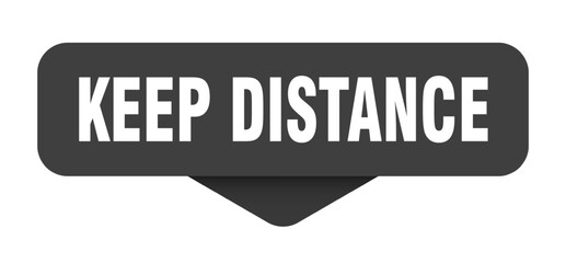 keep distance sticker. keep distance sign on transparent background