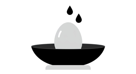 Isolated Egg Spa