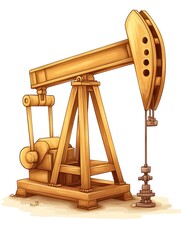Oil Pump Jack Illustration