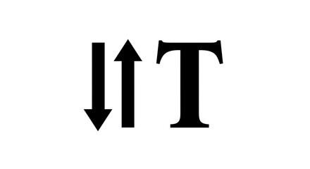 Isolated Adjust Text Size Icon