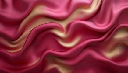 Fototapeta premium Pink Satin Fabric Texture Close-up