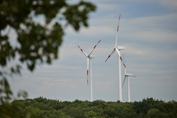 wind turbine in the wind