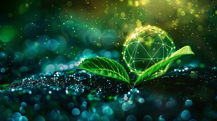 Sustainable bioenergy powered by AI creating a greener and cleaner environment.