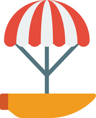 parachute Illustration on a white background.