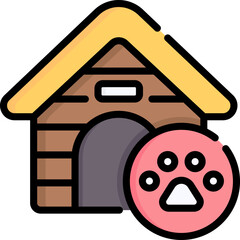 pet house Illustration on a white background