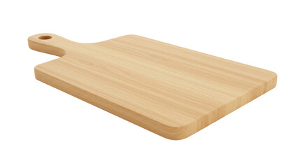 Isolated Wooden Cutting Board