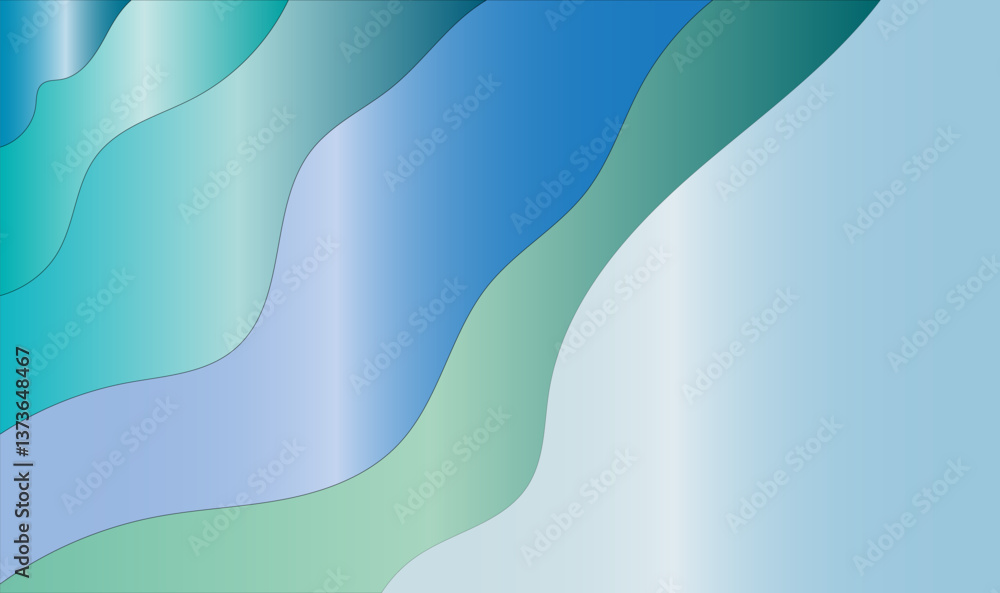 Aufkleber abstract waves shape glowing in ultraviolet spectrum. background for banner, backdrop or texture