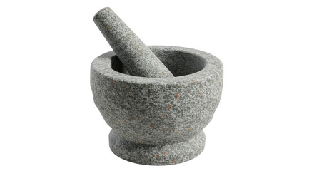 Isolated Granite Mortar and Pestle