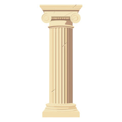 Classic greek pillar architecture column architectural vector