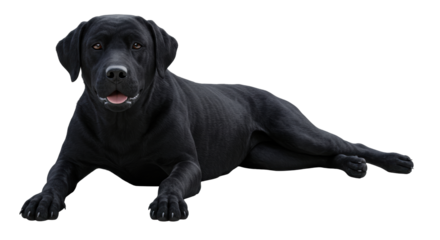Isolated Black Labrador