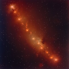 Fototapeta premium Stunning deep space view of Orion molecular cloud complex with bright stars and nebula