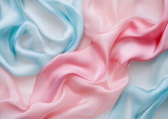 Obraz premium Pastel Silk Fabric Drape