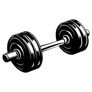 black barbell weightlifting equipment clip art preview