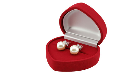 Isolated Pearl Earrings in Box