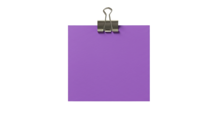 Isolated Purple Note