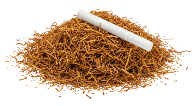 Isolated Pile of Rolling Tobacco