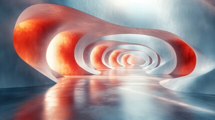 Artistic Play of Light and Shadow Forming Geometric Illusions