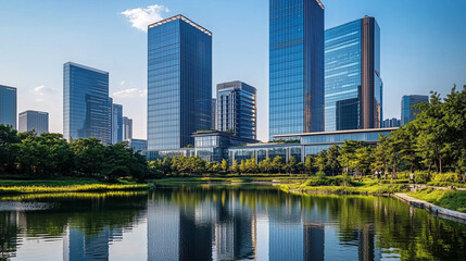 Fototapeta premium modern office building