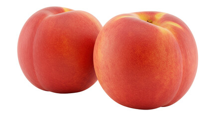 Isolated Two Peaches