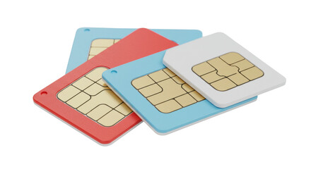 Isolated Sim Cards