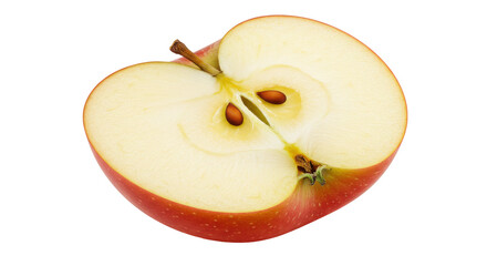 Isolated Half Apple