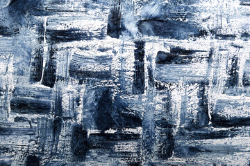 
art background of brush strokes in dark blue with light blue