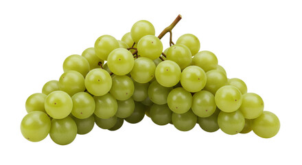 Isolated Green Grapes