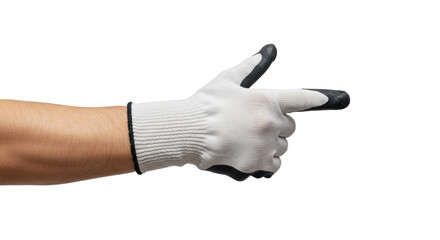 Isolated Pointing Hand with Glove