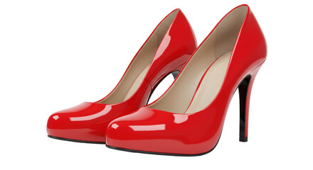 Isolated Red High Heels