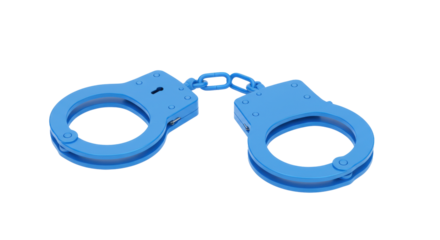 Isolated Toy Handcuffs