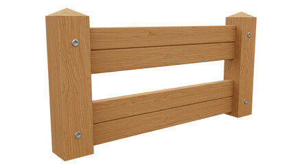 Isolated Wooden Fence
