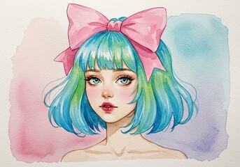Cartoon woman