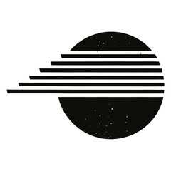 Abstract geometric shapes illustration circle design vector