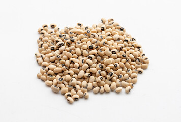 Bright Yellow Beans on White for Food Concept