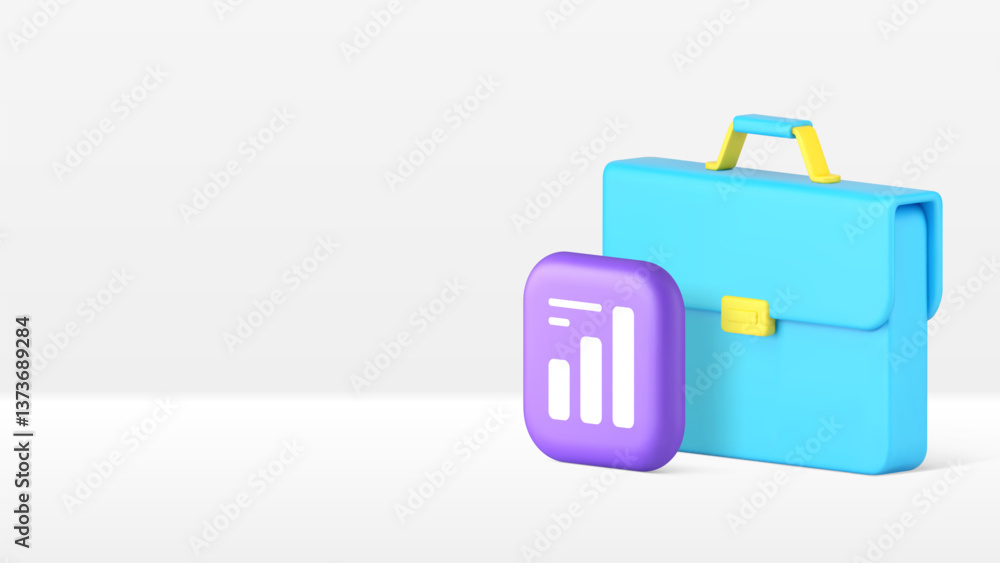 Poster business productivity analyzing statistical planning banner copy space vector illustration. data ana