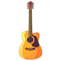 Obraz premium Acoustic guitar illustration art instrument vector