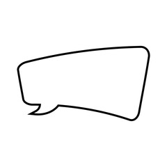 Speech bubble vector icon. Chat illustration sign. Message symbol. Text bubble logo.