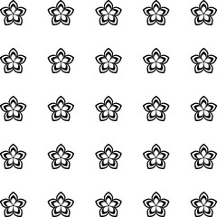 Floral Vector Pattern. Twocolor bright spring Flower Ornament for wallpaper wrapping paper background fabric Vector seamless pattern with decorative flowers - design element for web or print.