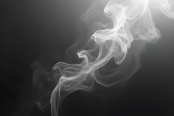 smoke on black background
