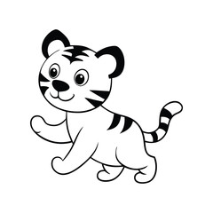 cute cat coloring page