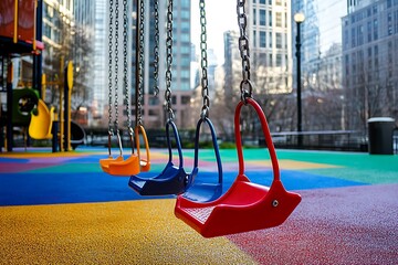swings in the playground