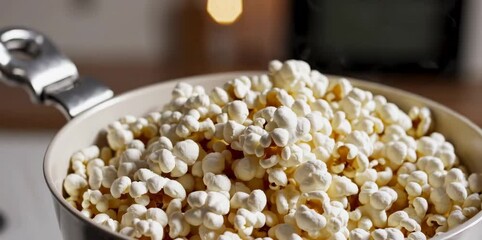 Golden Popcorn Delight. Generative AI