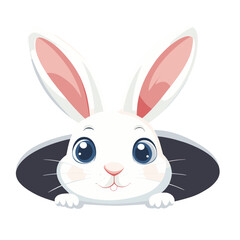 Obraz premium White rabbit illustration animal bunny vector