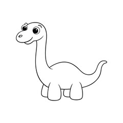 funny dinosaur cartoon coloring page