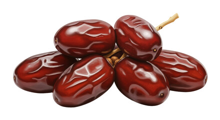 Isolated Dates Fruit Bunch